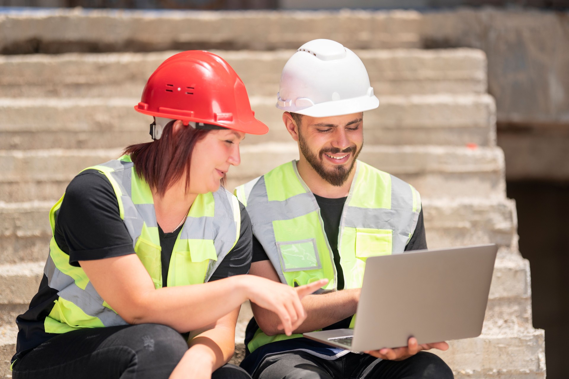 Ingénieur sur un site de construction